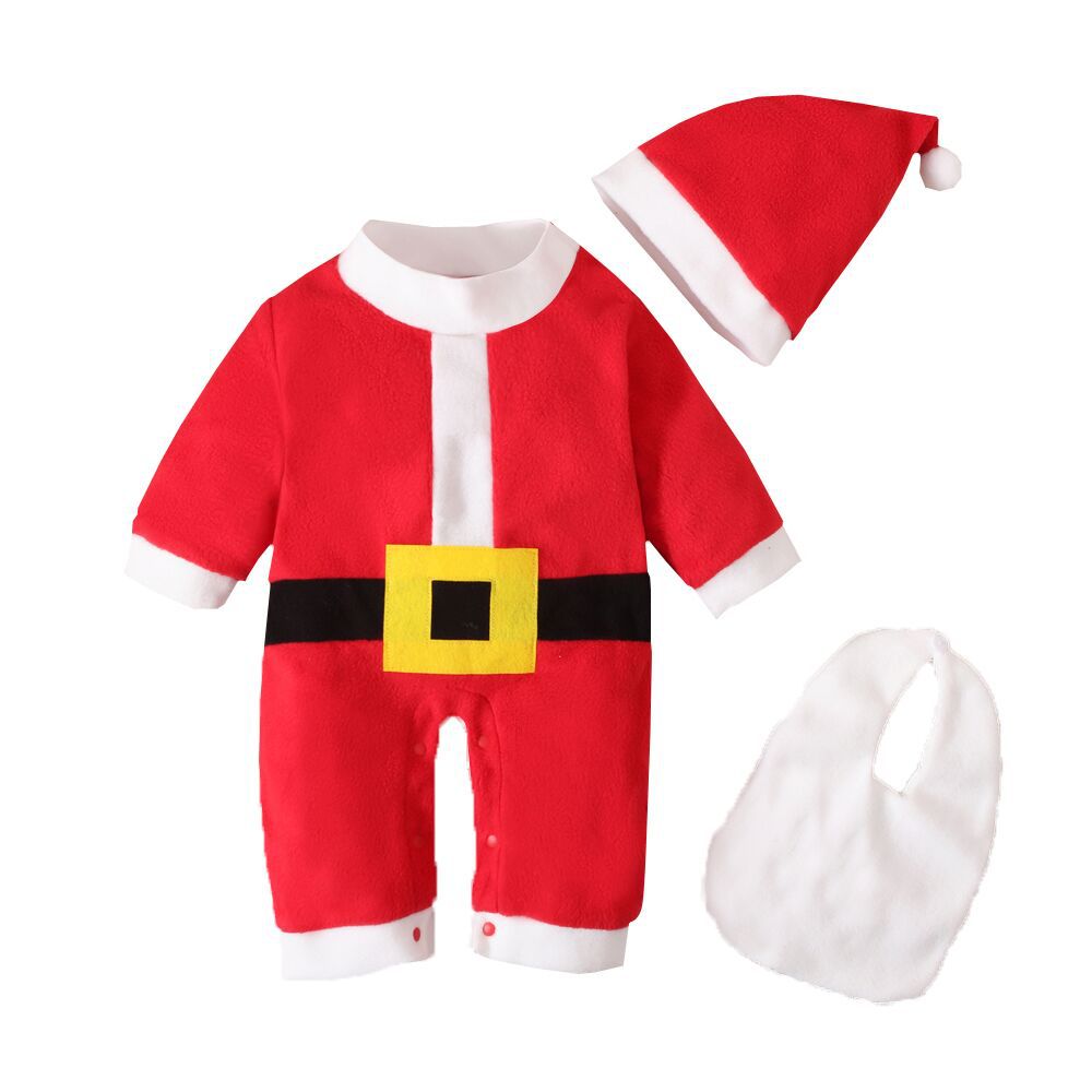 Santa Clause Christmas 3-Piece Clothes Set