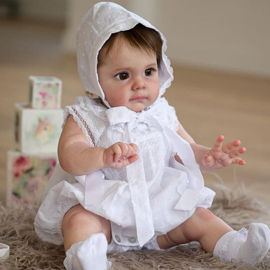 Sabina 24 inch Reborn Doll with Open Eyes and Short Hair -Maggie