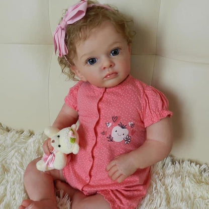 24 inch Renee Blonde Hair Reborn Dolls with Open Eyes