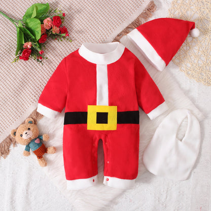 Santa Clause Christmas 3-Piece Clothes Set