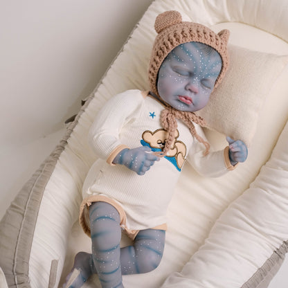 19 inches Closed Eyes Reborn Doll Avatar-Loulou