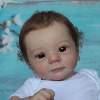 19 inch Felicia Reborn Dolls with open eyes and short hair