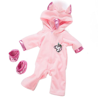 17-18 inch Cartoon Unicorn Reborn Doll Clothes