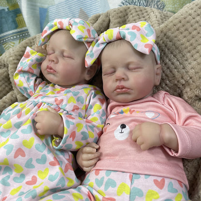 20'' Lifelike Taylor and Zoe Reborn Dolls Twin Girls-Loulou