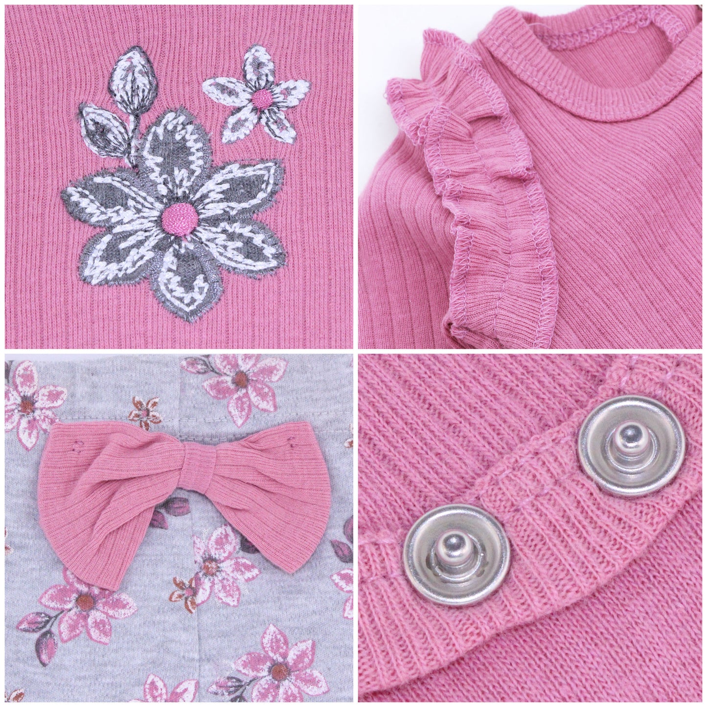 4pcs long sleeve cotton 22-23 inch reborn doll clothes set