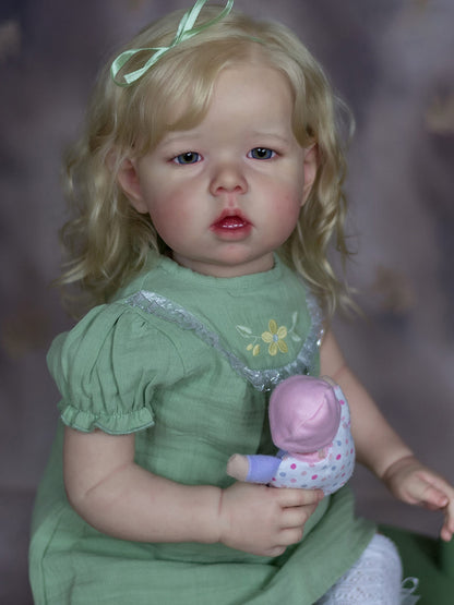 Joanne 75cm realistic reborn doll with blonde hair