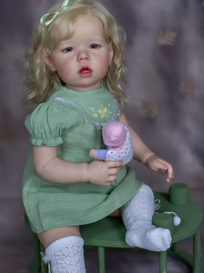 Joanne 75cm realistic reborn doll with blonde hair