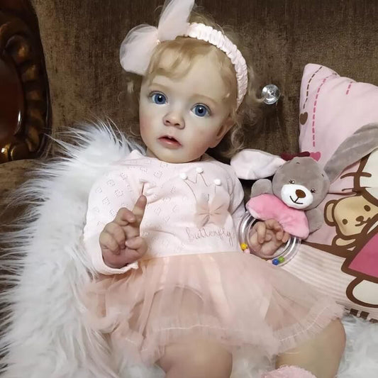 Realistic Reborn Dolls Vera 24 inch/60 cm with Blonde Hair-Missy