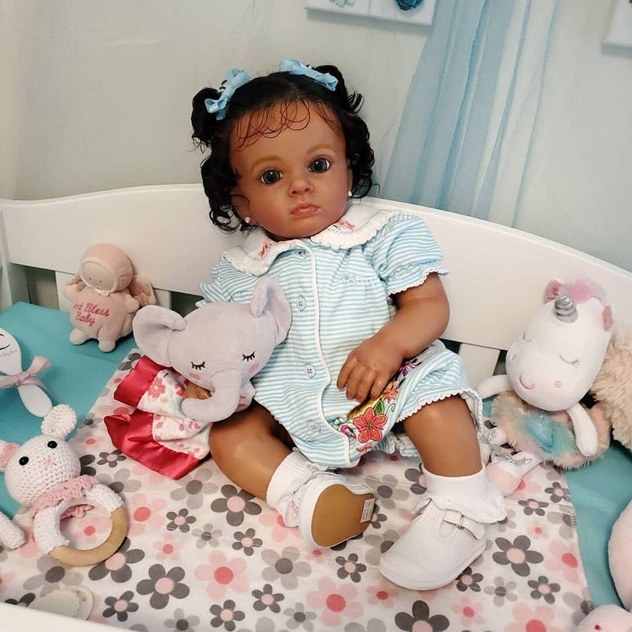 24 inch Penny Dark Skinned Reborn Dolls-All