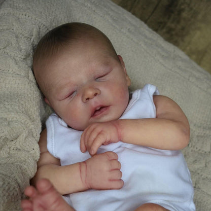 Kerwin 18 inch Reborn Doll Sleeping with Closed Eyes -Darren