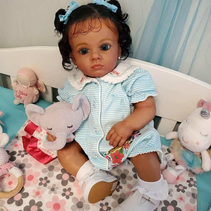 24 inch Penny Dark Skinned Reborn Dolls-All