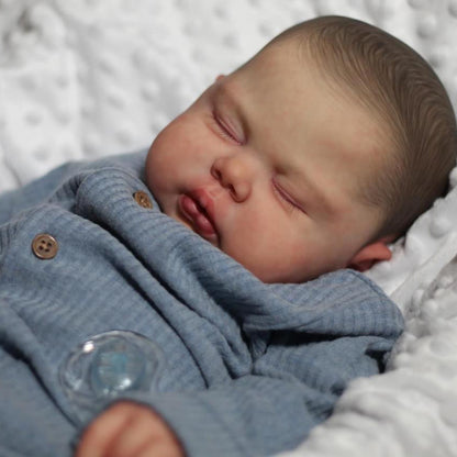 24 inch Closed Eyes Clyde Reborn Doll -Pickle