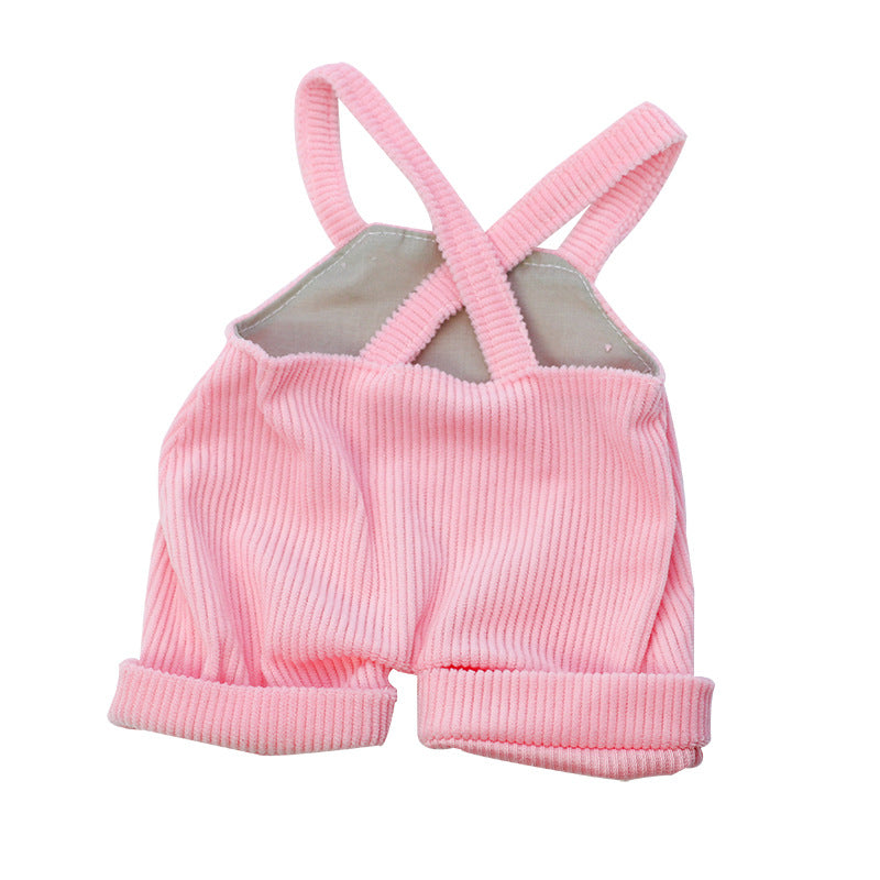 Cute Pink Clothes Set with Dress/Pants 3pcs for 18inch Reborn Dolls