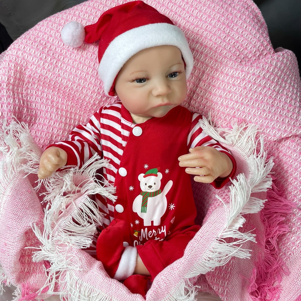 18 Inch Lifelike Moira Reborn Dolls With Christmas Clothes- Levi