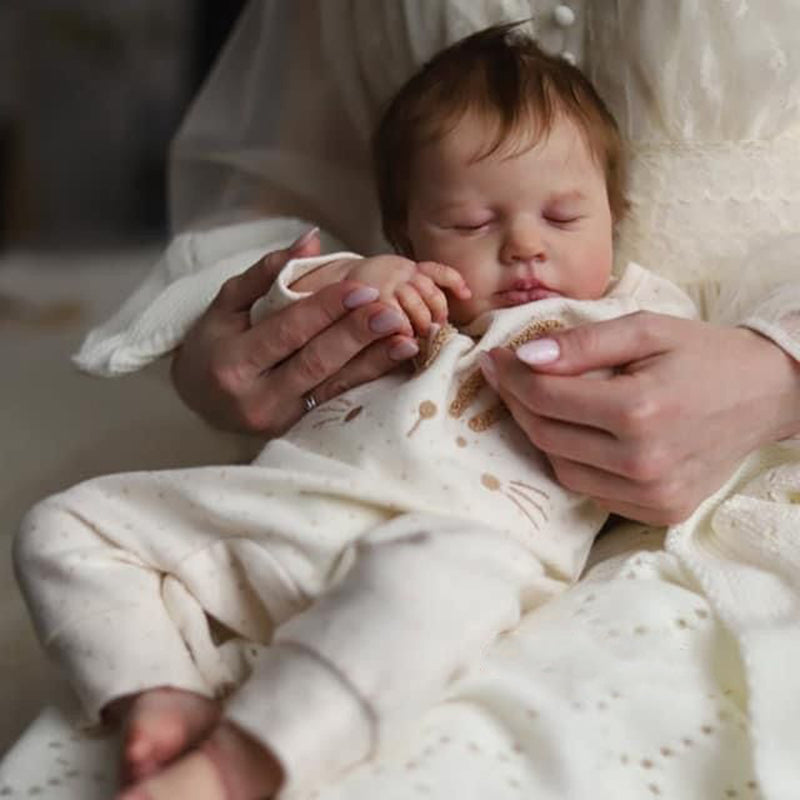 Bambola Reborn da 20 pollici per ragazzi/ragazze con occhi chiusi