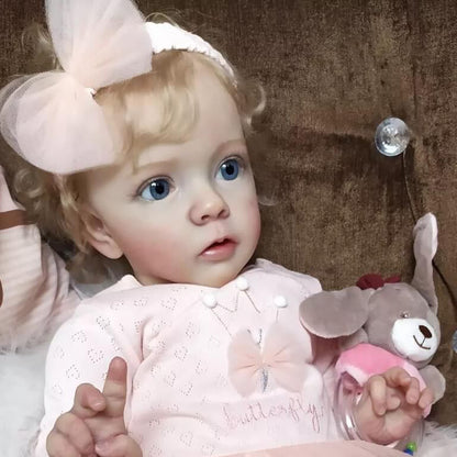 Realistic Reborn Dolls Vera 24 inch/60 cm with Blonde Hair-Missy