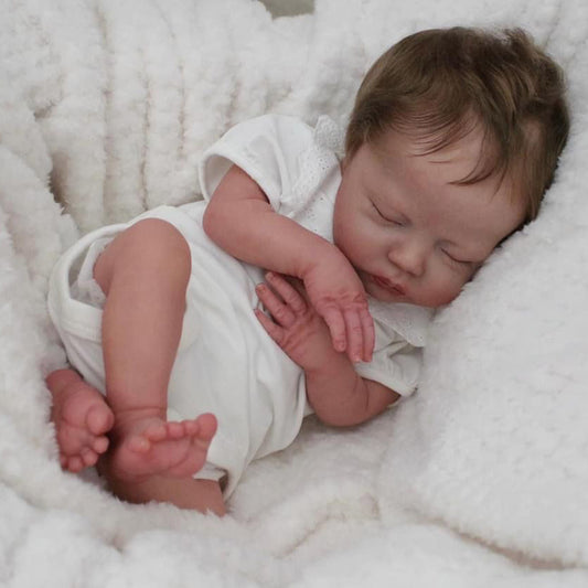 18 Inch Sweet Reborn Dolls Sleeping with Short Hair-Deliah