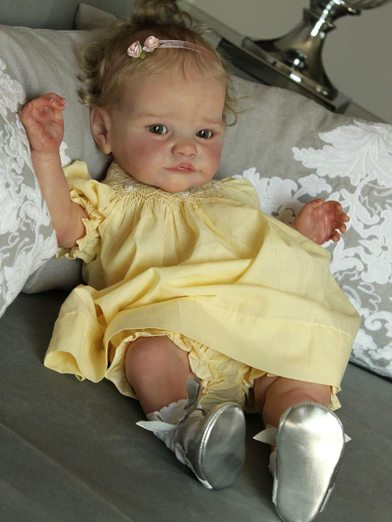 Darcy 24 inch Realistic Open-Eyed Reborn Doll with Hair