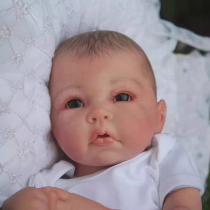 Berg 20 inch Realistic open-eyed reborn doll with drawn hair