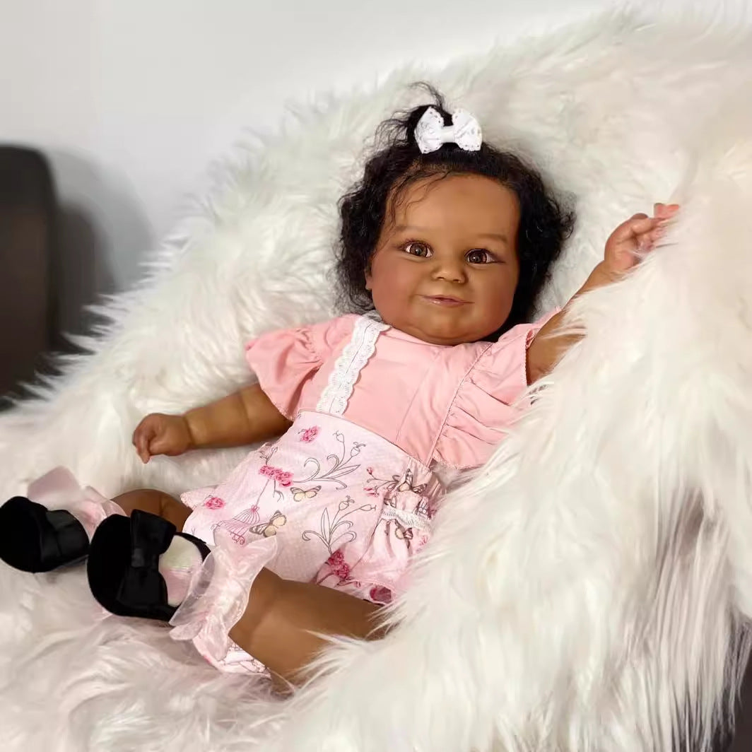 Dark Skinned Reborn Dolls Wendy 60cm-Maddie