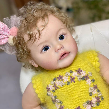 Julia 24 inch Reborn Doll with Open Eyes and Blonde Hair -Suesue