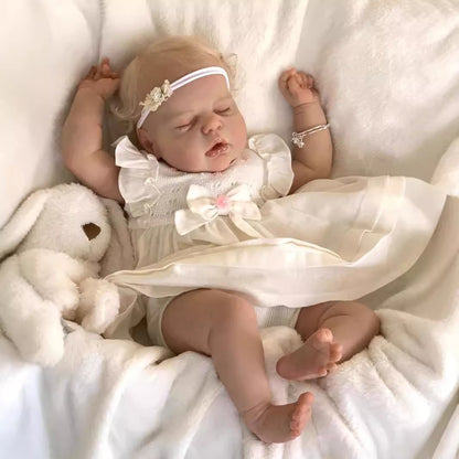 Reborn Dorothy Doll 22 Inch with Closed Eyes Blonde Hair-Alexis