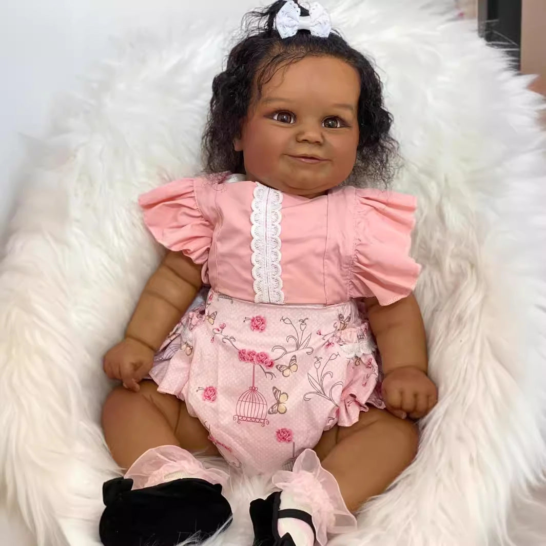 Dark Skinned Reborn Dolls Wendy 60cm-Maddie