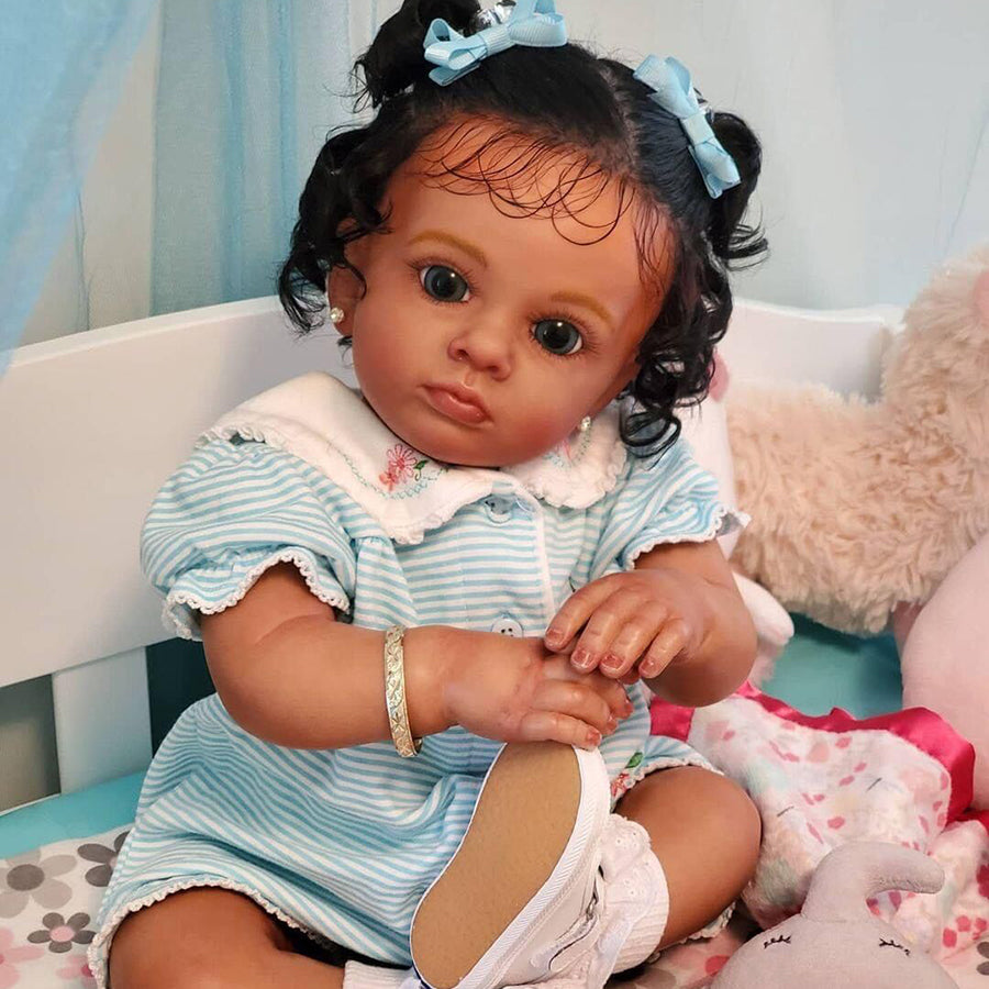 24 inch Penny Dark Skinned Reborn Dolls-All