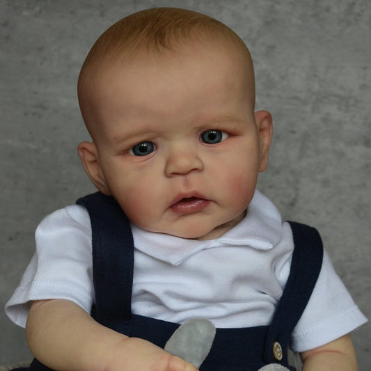 24 inch Reborn Dolls with Open Eyes and Painted Hair - Sandie