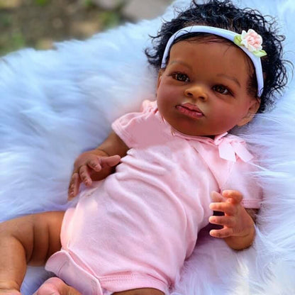 Cheryl 20 inch Dark Skinned Reborn Dolls-Lanny