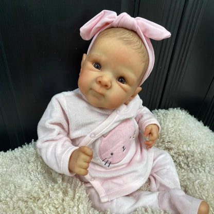 18 inches Open Eyes Cloth Body Reborn Doll-Bettie