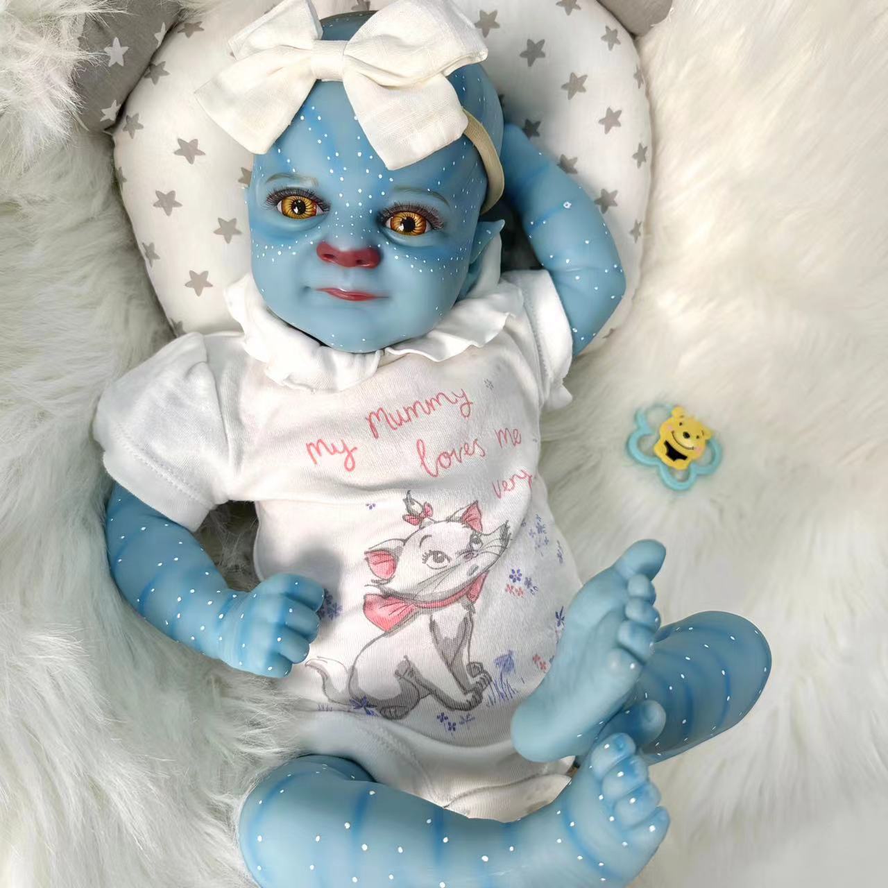 19 inch Reborn Dolls with Open Eyes Avatar with Headband - Felicia