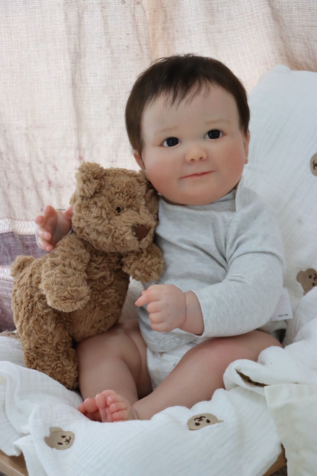 Erica 60cm Open Eyes Short Hair Reborn Doll-June Awake