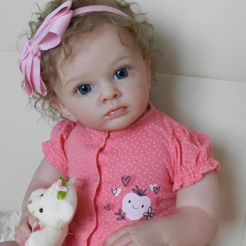 24 inch Renee Blonde Hair Reborn Dolls with Open Eyes