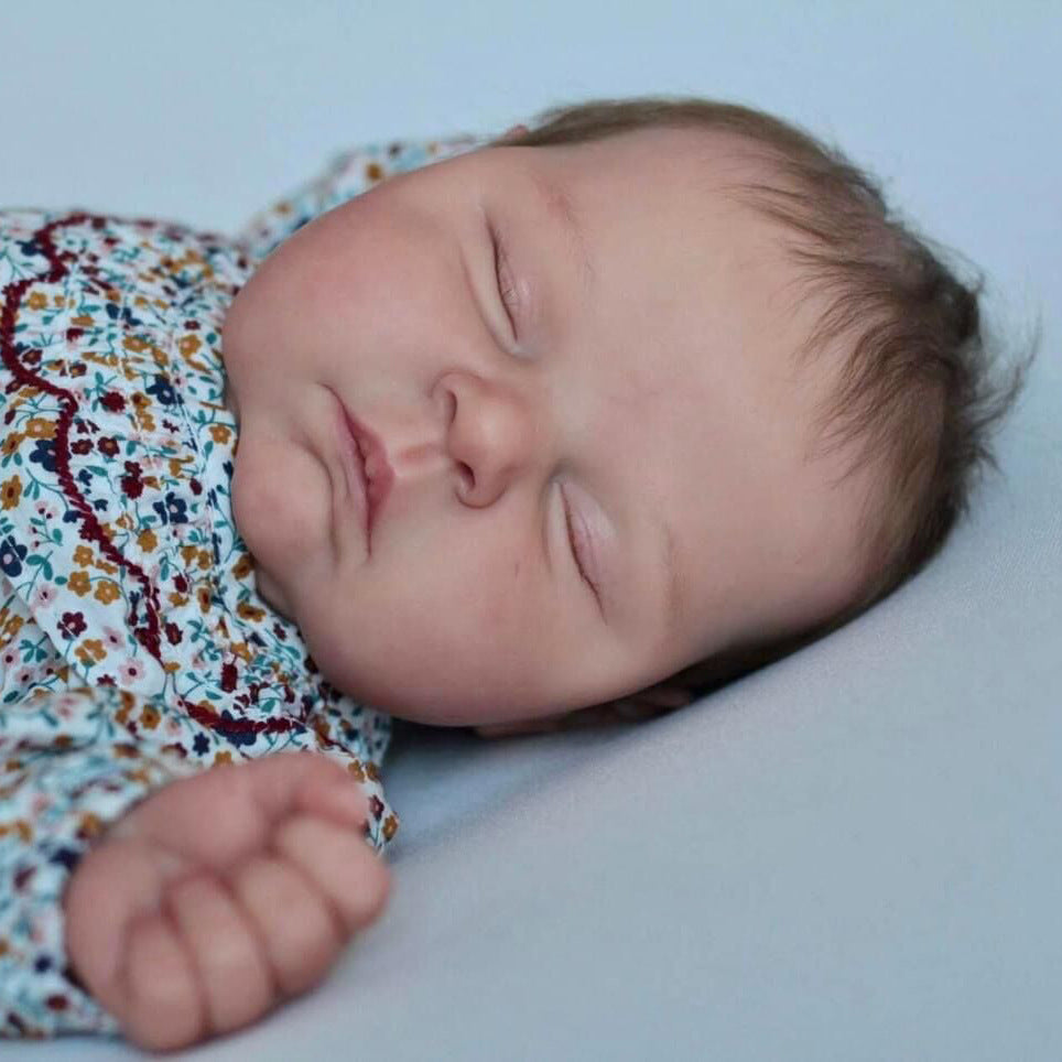 Sylvia 20 inch Reborn Doll with Closed Eyes - Peaches