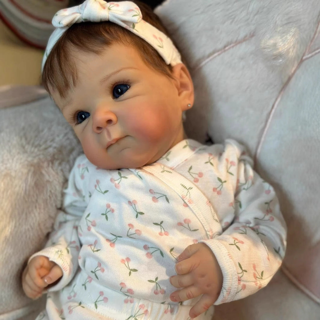 18 inches Open Eyes Short Hair Cloth Body Reborn Doll-Bettie