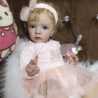 Realistic Reborn Dolls Vera 24 inch/60 cm with Blonde Hair-Missy