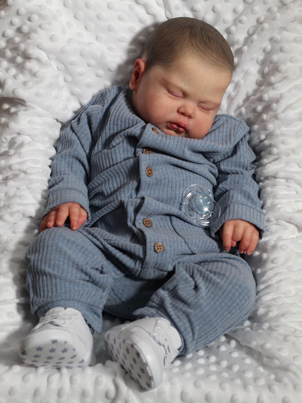 24 inch Closed Eyes Clyde Reborn Doll -Pickle