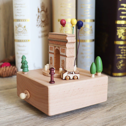 Wooden Music Box Arc De Triomphe: Castle In The Sky