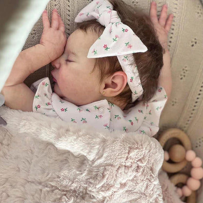 20 Inches Grace Closed Eyes Reborn Doll with Headband-Laura