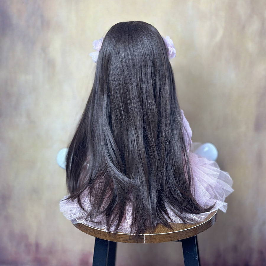 Bambola Reborn Bambina Capelli Lunghi 22 Pollici In Abito Rosa-Betty