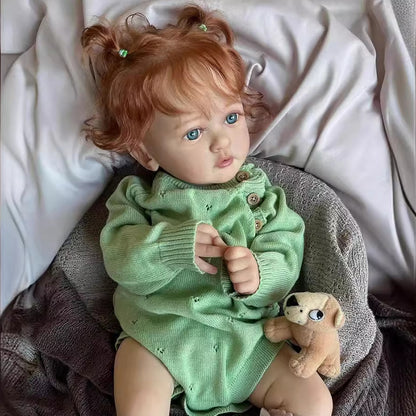 24inch/60cm Realistic Anna Reborn Dolls with Red Hair-Ayana