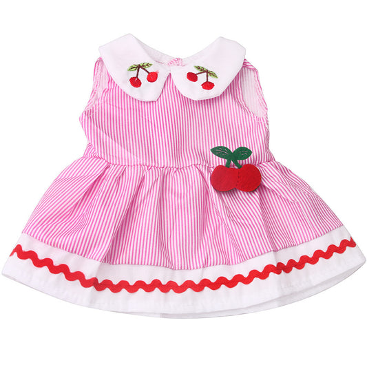 Cute Striped Dress for 17-18 inch Reborn Doll