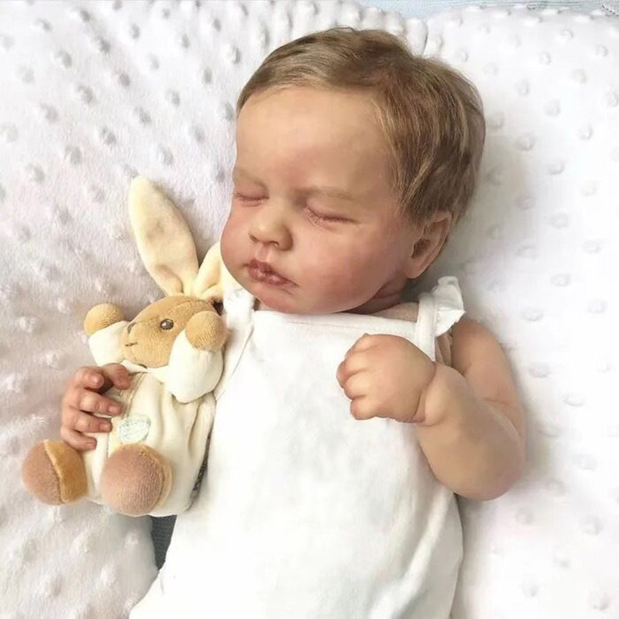 20 Inch Sleeping Reborn Dolls with Blonde Hair -Loulou