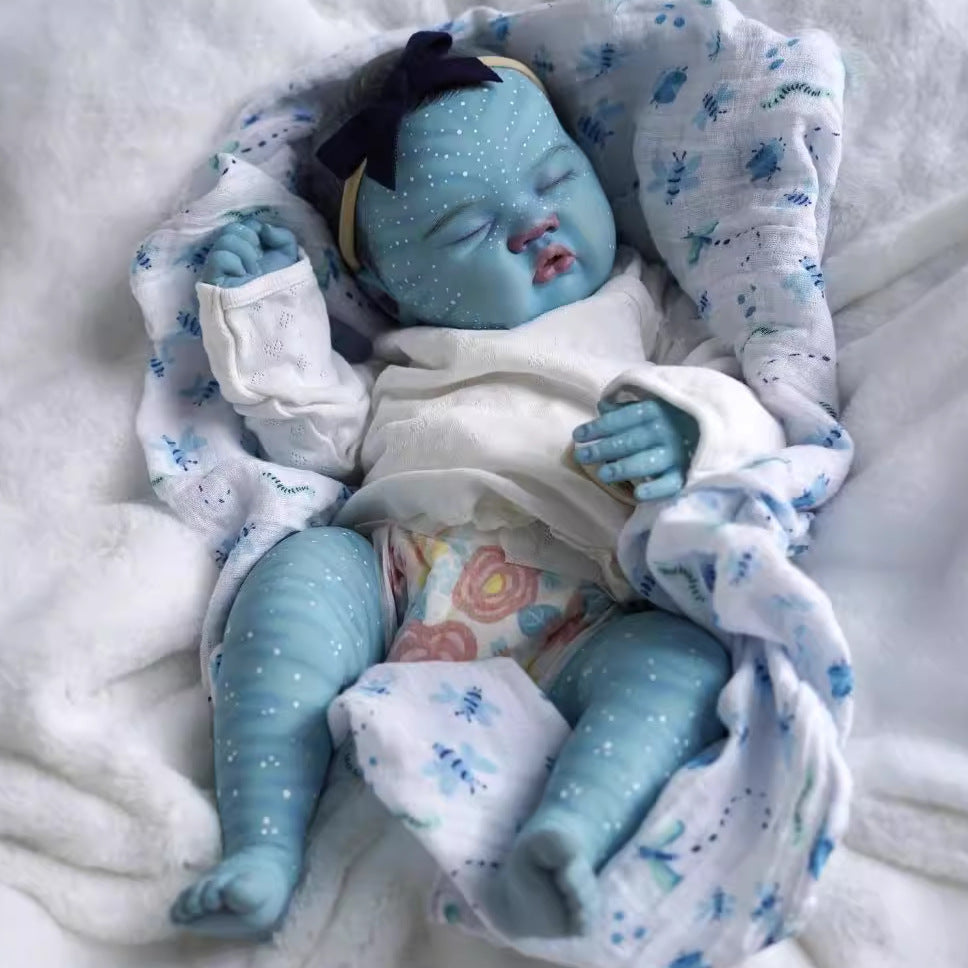 21 inch Avatar-Ashia Reborn Doll with Closed Eyes