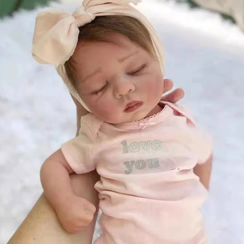 19 inch Closed Eyes Sleeping Reborn Doll Girl