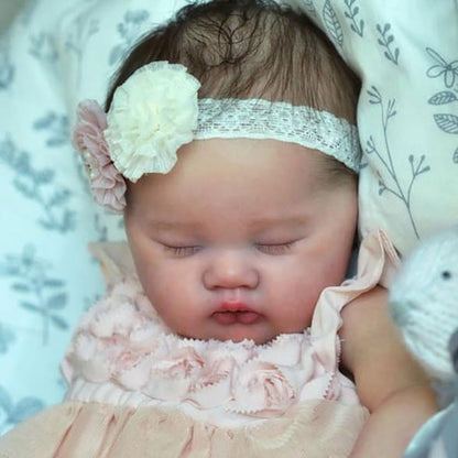 Unfinished 20 Inch Closed Eyes Reborn Ashia Doll Kit