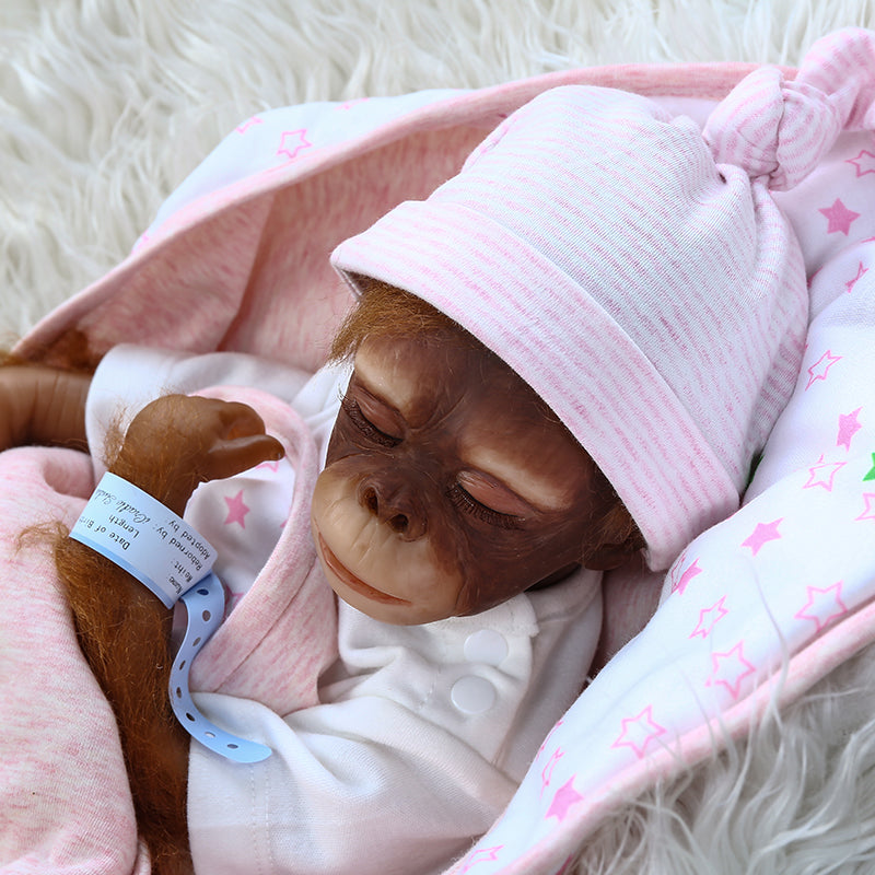 48cm 16 inch lifelike reborn baby doll Monkey Reborn Baby Doll