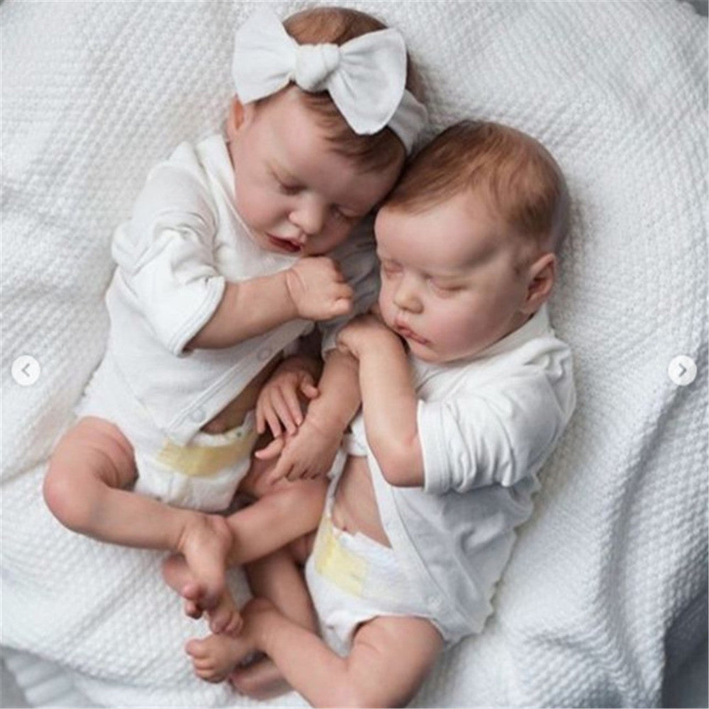 17 inch 43cm Sweet Sleep Dreams Reborn Twin Sister Zenobia and Kendall