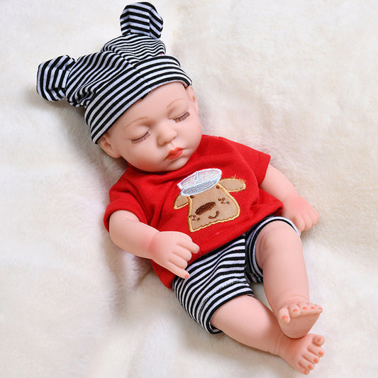 Mini 12 Inch 30cm Reborn Doll Boys With Red Cloth